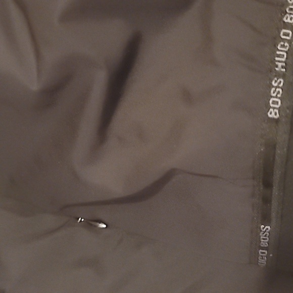 Hugo Boss Men's Black Lined Fall Raincoat Size M - Picture 4 of 6